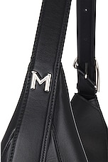 Mugler Spiral Shoulder Bag in Black, view 7, click to view large image.