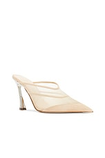 Mugler Mule Pump in Tan, view 2, click to view large image.