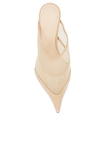 Mugler Mule Pump in Tan, view 4, click to view large image.