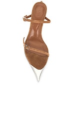 Mugler Mule Sandal in Cinnamon, view 4, click to view large image.