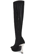 Mugler Knee High Boot in Black, view 3, click to view large image.