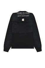 Maison MIHARA YASUHIRO Shift Back Pullover in Black, view 2, click to view large image.