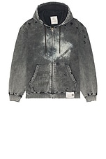 Maison MIHARA YASUHIRO Bleached Parka Hoodie in Black | FWRD