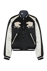 Maison MIHARA YASUHIRO Reversible Souvenir Jacket in Gray, view 2, click to view large image.