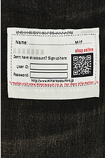 Maison MIHARA YASUHIRO Shirts Combination Denim Pants in Black, view 4, click to view large image.