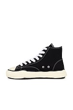 Maison MIHARA YASUHIRO Peterson Original Vintage Color Sole Canvas High-Top Sneaker in Black, view 5, click to view large image.