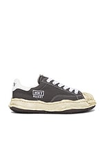 Maison MIHARA YASUHIRO Blakey Vintage Color Dyed Original Sole Canvas Low Top Sneaker in Gray, view 1, click to view large image.