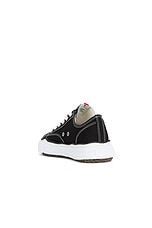 Maison MIHARA YASUHIRO Peterson Low Original Sole Canvas Low-Top Sneaker in Black, view 3, click to view large image.
