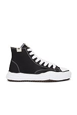 Maison MIHARA YASUHIRO Peterson High Original Sole Canvas High-Top Sneaker in Black, view 1, click to view large image.
