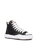 Maison MIHARA YASUHIRO Peterson High Original Sole Canvas High-Top Sneaker in Black, view 2, click to view large image.