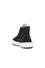 Maison MIHARA YASUHIRO Peterson High Original Sole Canvas High-Top Sneaker in Black, view 3, click to view large image.