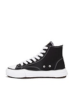Maison MIHARA YASUHIRO Peterson High Original Sole Canvas High-Top Sneaker in Black, view 5, click to view large image.