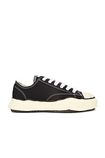 Maison MIHARA YASUHIRO Peterson Low Original Vintage Color Sole Canvas Low-Top Sneaker in Black, view 1, click to view large image.
