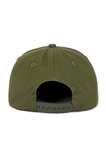 Museum of Peace and Quiet Museum Hours 5 Panel Hat in Olive, view 2, click to view large image.
