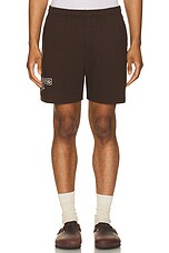 Museum of Peace and Quiet Simple Living Sweatshorts in Brown, view 5, click to view large image.