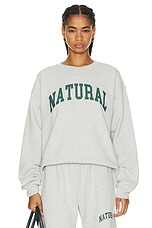 Museum of Peace and Quiet Natural Crewneck in Heather, view 1, click to view large image.