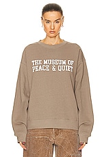 Museum of Peace and Quiet Campus Sweater in Clay, view 1, click to view large image.