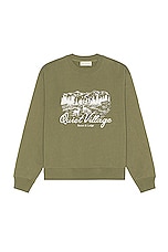 Museum of Peace and Quiet Quiet Village Sweater in Olive, view 1, click to view large image.