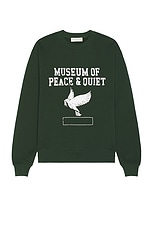 Museum of Peace and Quiet P.E. Crewneck in Forest, view 1, click to view large image.