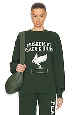 Museum of Peace and Quiet P.E. Crewneck in Forest, view 1, click to view large image.