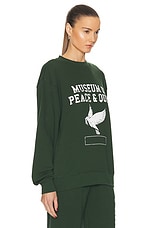 Museum of Peace and Quiet P.E. Crewneck in Forest, view 2, click to view large image.