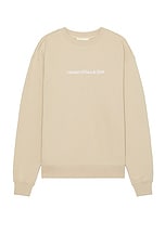 Museum of Peace and Quiet Mopq Crewneck in Taupe, view 1, click to view large image.