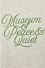 Museum of Peace and Quiet Scribe Crewneck in Heather, view 3, click to view large image.