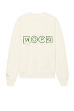 Museum of Peace and Quiet Simple Living Crewneck in Bone, view 1, click to view large image.