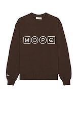 Museum of Peace and Quiet Simple Living Crewneck in Brown, view 1, click to view large image.