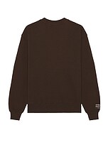 Museum of Peace and Quiet Simple Living Crewneck in Brown, view 2, click to view large image.