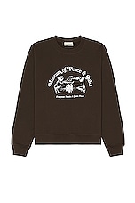 Museum of Peace and Quiet Place Sweater in Brown, view 1, click to view large image.