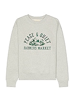 Museum of Peace and Quiet Farmers Market Sweater in Heather, view 1, click to view large image.