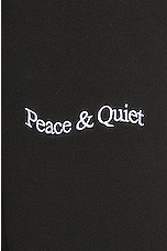 Museum of Peace and Quiet Wordmark Sweatpants in Black, view 3, click to view large image.