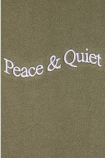 Museum of Peace and Quiet Wordmark Sweatpants in Olive, view 5, click to view large image.