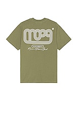 Museum of Peace and Quiet Path T-shirt in Olive, view 1, click to view large image.