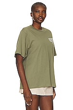 Museum of Peace and Quiet Path T-shirt in Olive, view 3, click to view large image.