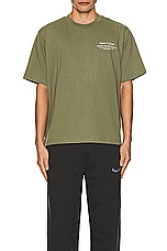 Museum of Peace and Quiet Wellness Program T-shirt in Olive, view 4, click to view large image.