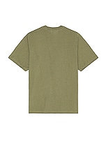 Museum of Peace and Quiet Wordmark T-shirt in Olive, view 2, click to view large image.