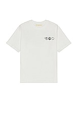Museum of Peace and Quiet Slow Living T-shirt in White, view 2, click to view large image.