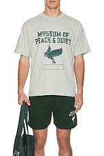 Museum of Peace and Quiet P.E. T-Shirt in Heather, view 3, click to view large image.