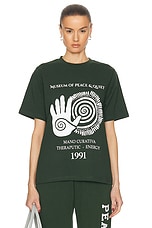 Museum of Peace and Quiet Mano Curativa T-Shirt in Forest, view 1, click to view large image.