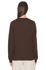 Museum of Peace and Quiet Peaceful Path Long Sleeve Shirt in Brown, view 3, click to view large image.