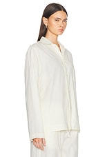 Museum of Peace and Quiet Lounge Pajama Shirt in Bone, view 2, click to view large image.