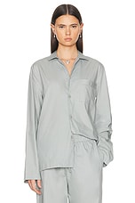Museum of Peace and Quiet Lounge Pajama Shirt in Sage, view 1, click to view large image.