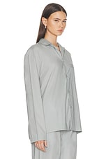 Museum of Peace and Quiet Lounge Pajama Shirt in Sage, view 2, click to view large image.