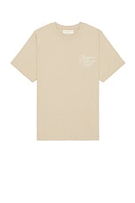 Museum of Peace and Quiet Scribe T-Shirt in Taupe, view 2, click to view large image.