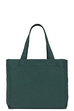 Museum of Peace and Quiet Wordmark Tote Bag in Forest, view 2, click to view large image.