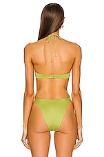 Monica Hansen Beachwear Icon Underwire Bikini Top in Green, view 4, click to view large image.