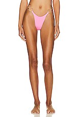Monica Hansen Beachwear Icon Bikini Bottom in Pink Panther, view 1, click to view large image.