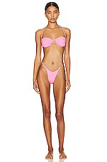 Monica Hansen Beachwear Icon Bikini Bottom in Pink Panther, view 4, click to view large image.